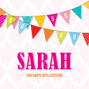 uitnodigingskaart Sarah