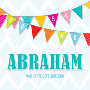 uitnodigingskaart Abraham